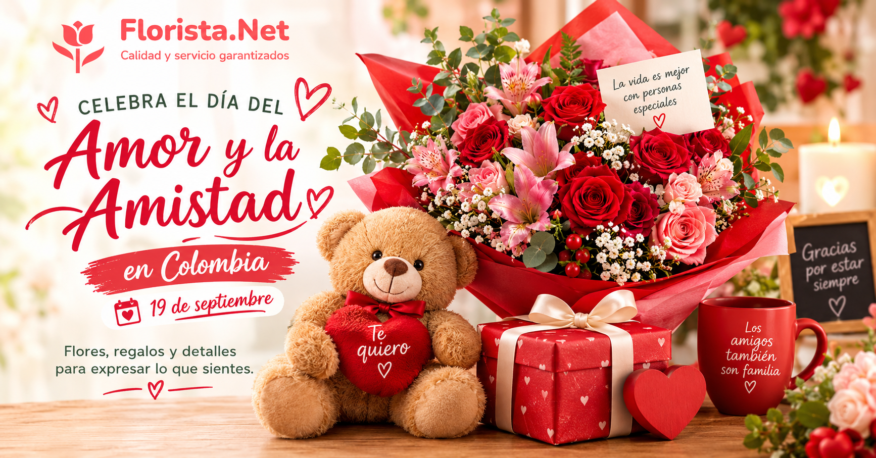Amor y Amistad en Colombia 2026: cómo sorprender a quien amas cuando estás lejos