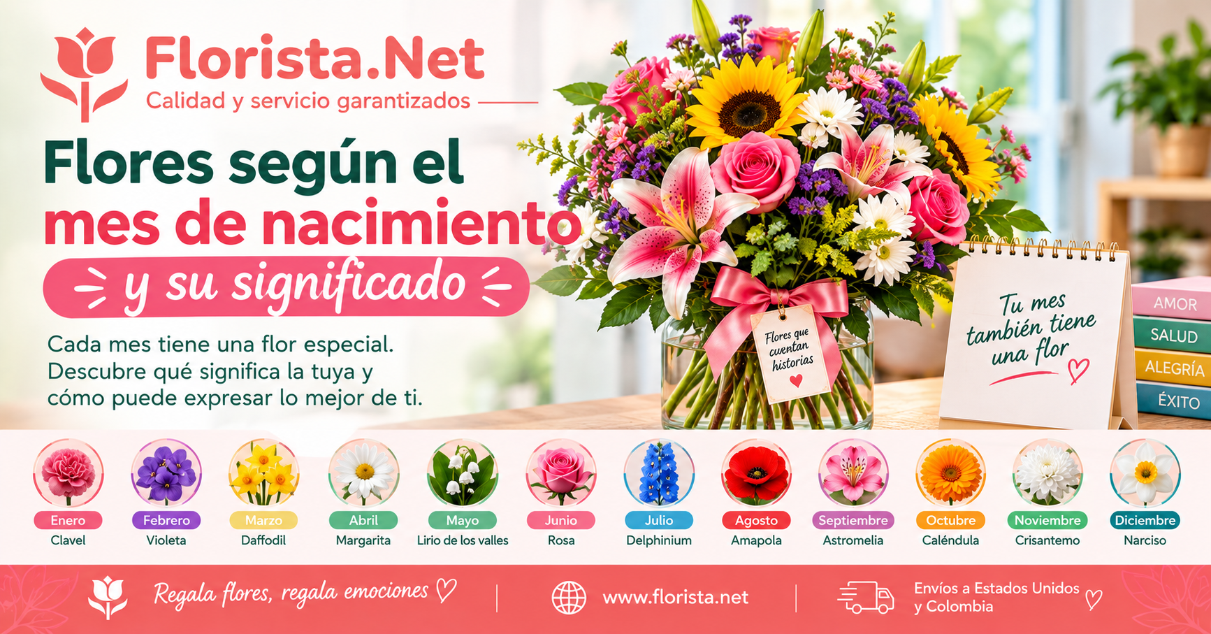 Flores según el mes de nacimiento: qué significa la tuya y cuál regalar