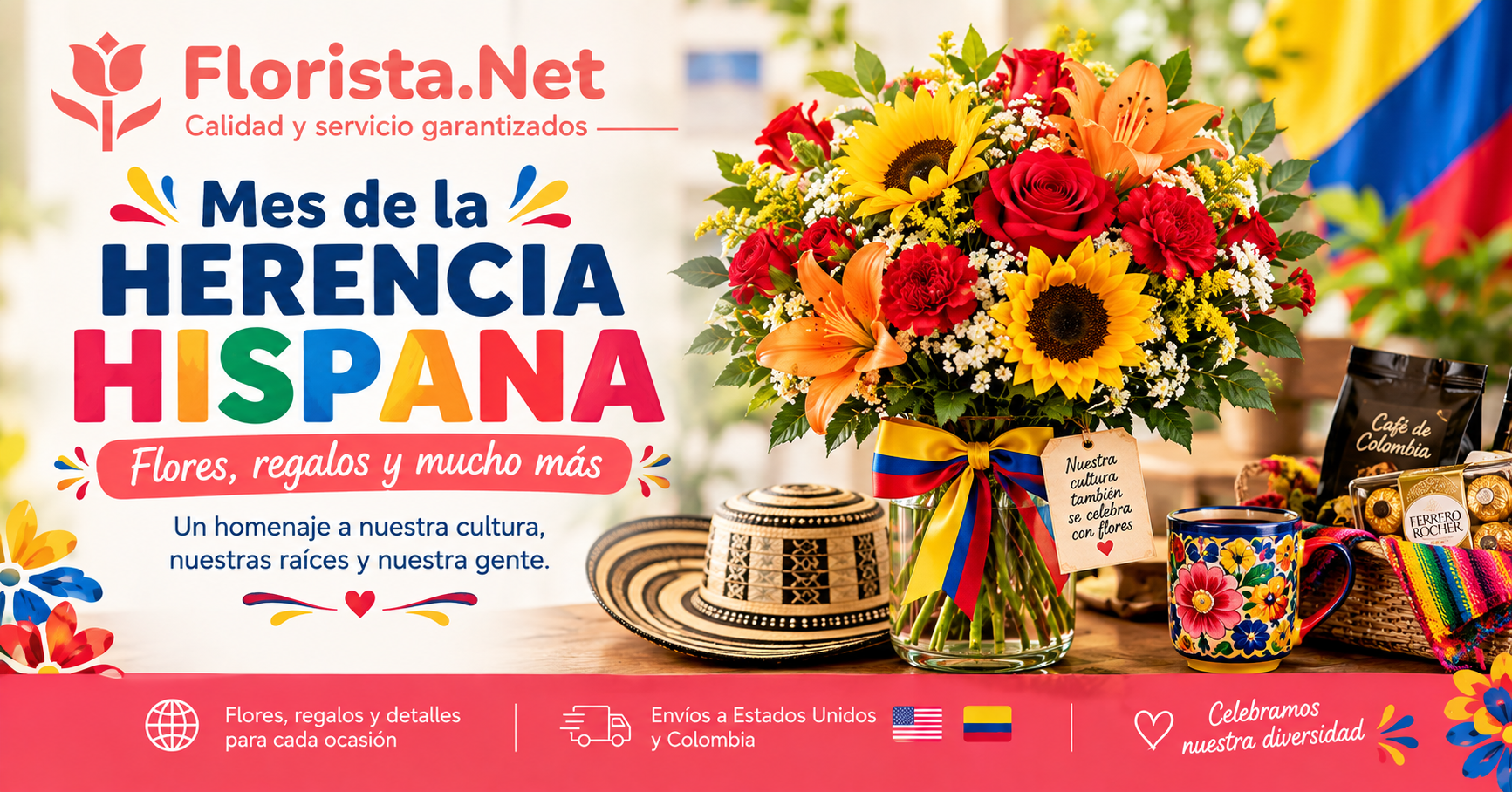 Mes de la Herencia Hispana 2026: flores y regalos para celebrar con tu familia latina