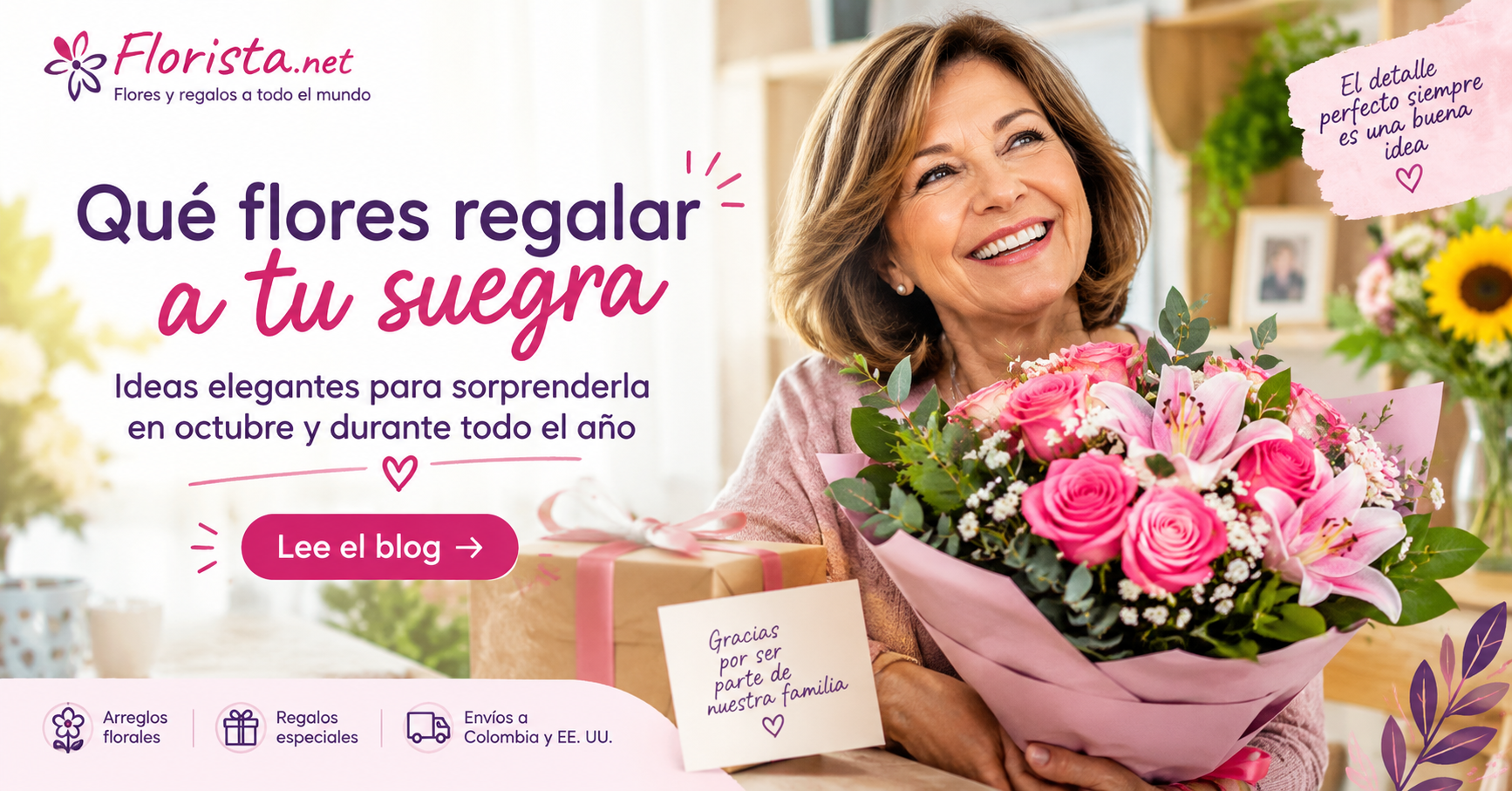 Qué flores regalar a tu suegra: ideas elegantes para sorprenderla en octubre y durante todo el año