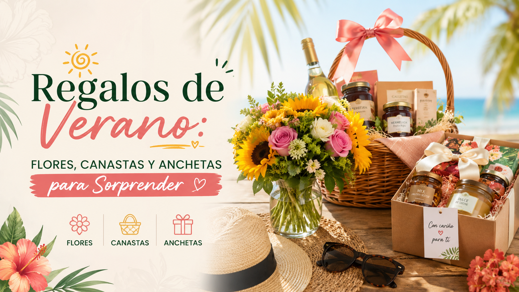 Regalos de Verano: Flores, Canastas y Anchetas para Sorprender