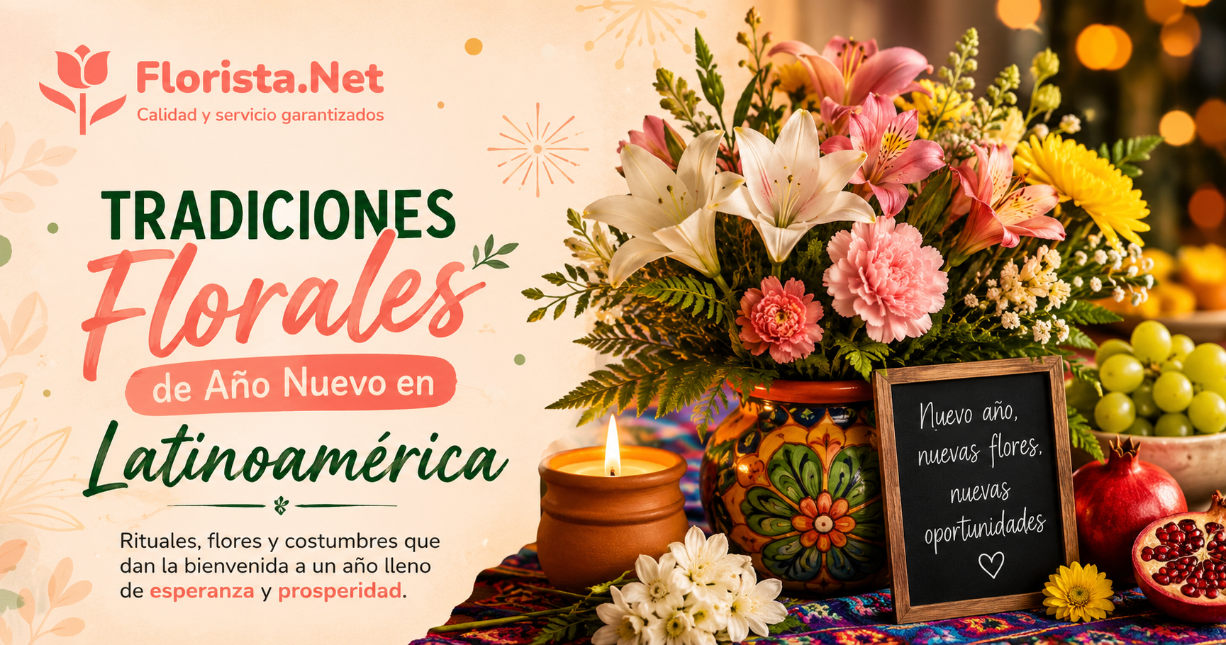 Año Nuevo: tradiciones florales en Latinoamérica